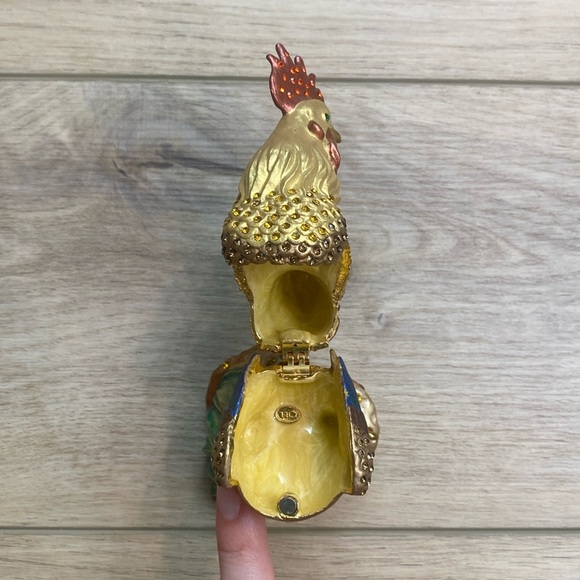 Ciel Enamel Rooster Trinket‎ Box - Picture 6 of 10